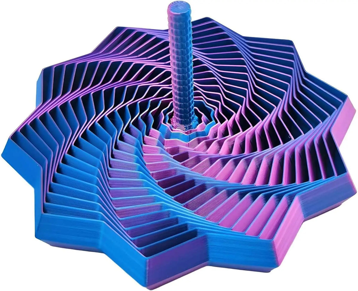 3D Printed Fidget Star Spinner – Sensory Stress Relief Toy