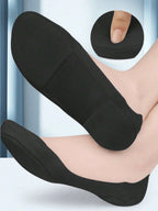 Women's Boat Socks for Plantar Fasciitis | Shock-Absorbing Insoles, Invisible Non-Slip Foot Pads for Comfortable Support