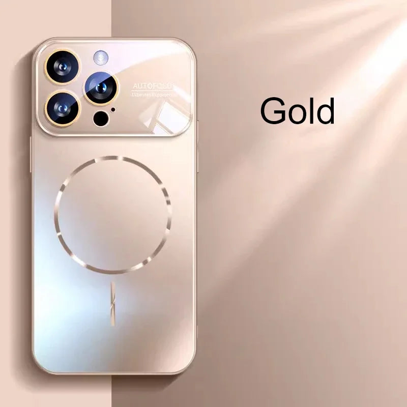 Matte AG Nano Hard Back Phone Case For iPhone 18 Pro 17 16 15 14 Pro Max Air Magnetic For Magsafe Wireless Charging Coque
