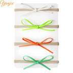 Classical Suede Bow Baby Nylon Headband for Girls