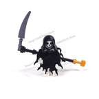 Halloween Scene Building Blocks Skeletons Ghosts Army King Assembled Charactesrs Figures DIY Accessories Bricks Toys Kids Gifts