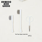 Pet Facial Cleaning Comb Set Removes Tear Stains Eye-poop Cat Paw Comb Dog Hair Repair Scissors Cat Hair Comb Pet Clean Supplies