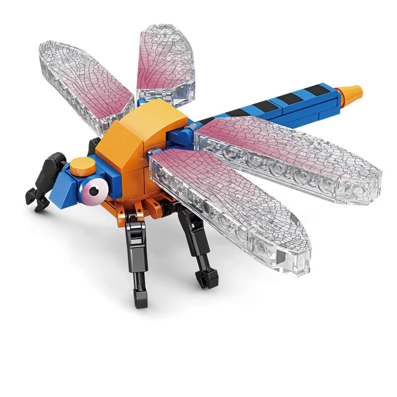 Creative Insect Building Blocks Animal Model Toy Set for Kids