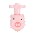Flashing Spinning Twirl Top Children Light up Toy, Fruit Animal Shapes Heart Crown, LED, Music Gyroscope Launcher Birthday Gift