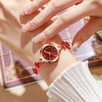 Elegant Women Watches Luxury Rhinestone Bracelet Bracelet Quartz Watch Reloj Mujer Girls Clock Gift（Without Box）