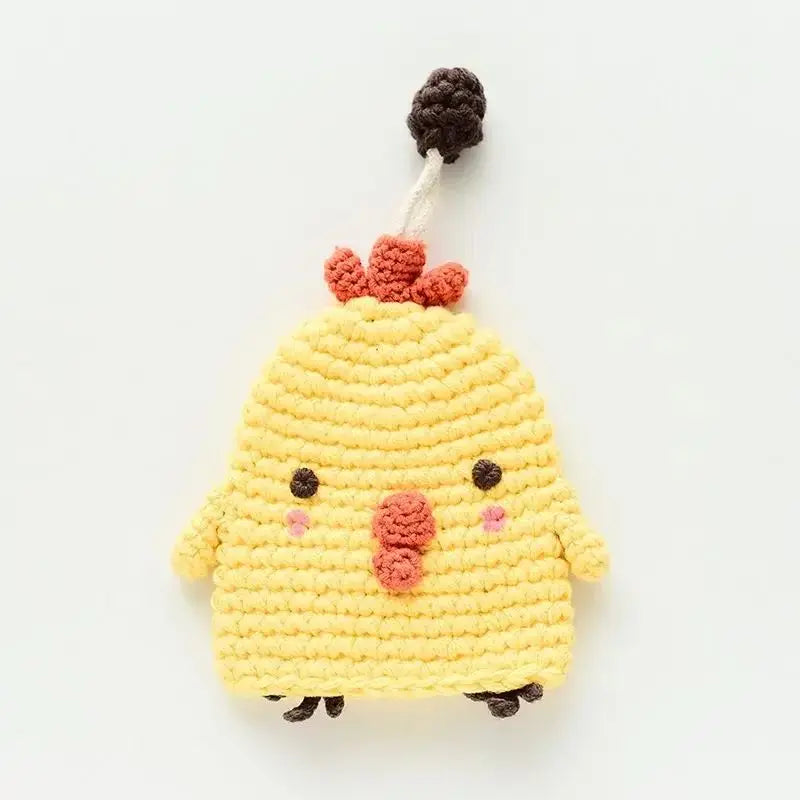 Cartoon Dog Key Case Handwoven Key Organizer Pouch