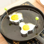 Stainless Steel Heart Fried Egg Mold for Pancakes and Omelettes