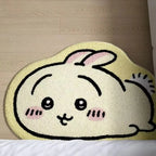 Cartoon Rug Kawaii Anime Hachiware Usagi Plush Floor Mat Bathroom Non-Slip Carpet Car Cushion Soft Living Room Cute Decor Gift