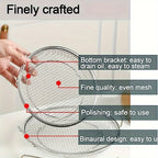 Stainless Steel Filter Tray – Reusable Round Mesh Basket for Frying, Grilling & Food Straining
