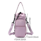 Portable Insulated Water Bottle Carrier Bag with Phone Pocket