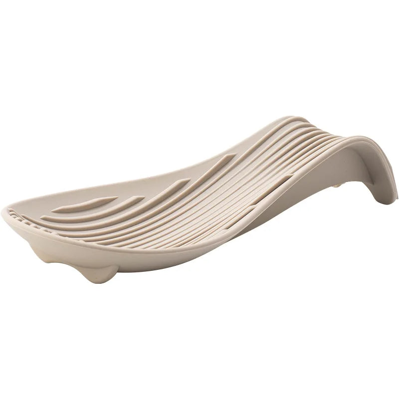 Silicone Kitchen Spoon Holder Tray for Spatulas and Cooking Utensils