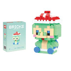 Disney 214 style Winnie LinaBell StellaLou Building Blocks Princess Cartoon Figrues Bricks Children's Assembly Toys Model Gift