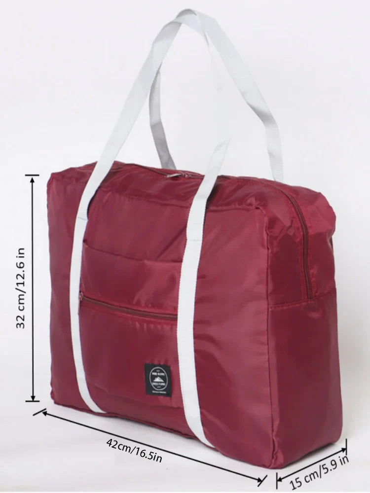 Portable Foldable Travel Duffle Bag Large Capacity Lightweight Carry-On Gym Bag