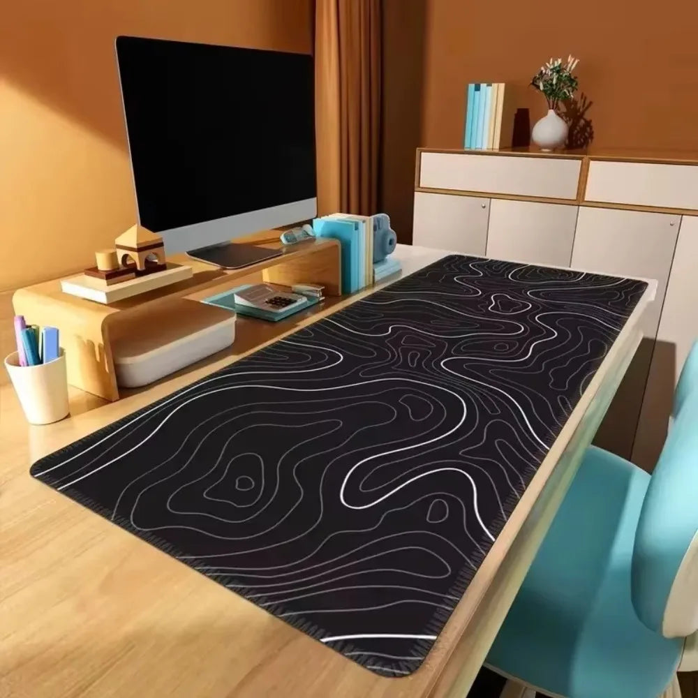 CIFBUY Extra Large Gaming Mouse Pad Stitched Border PC Keyboard Desk Mat Low Friction Non-Slip Rubber Base Home Office Laptop