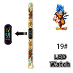 Bandai Dragon Ball Z Fashion Cartoon Action Printing Anime LED Type Watches Kids Watch Birthday Gifts Toys