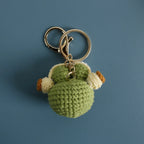 Cute Frog Crochet Keychain Funny Frog Bag Charm