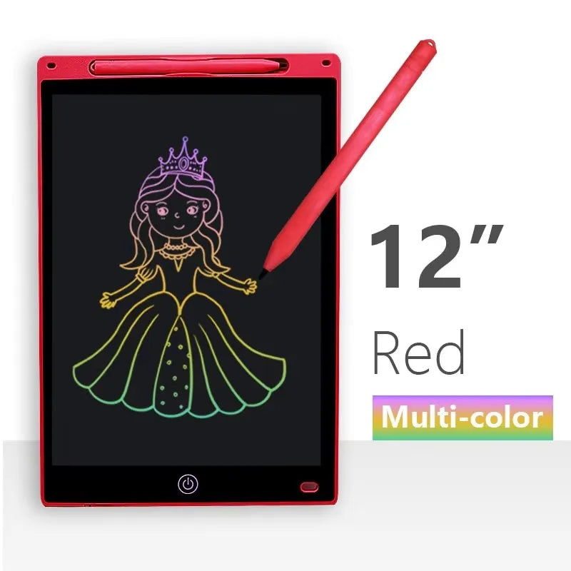 LCD Writing Tablet for Kids – 12 Inch Reusable Drawing Board