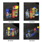 Car Storage Net Stretchable Mesh Pocket Net Magic Elastic Sticker Universal Rear Mesh Trunk Seat Bag Pocket Cage Auto Organizer