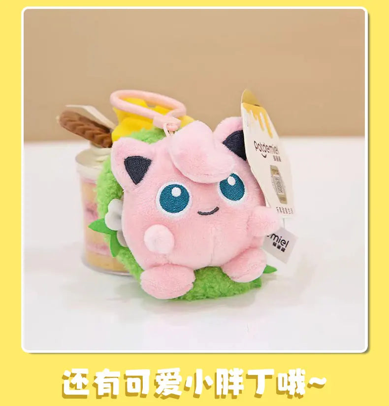 Cute Pokémon Plush Keychain Cartoon Bag Charm Set