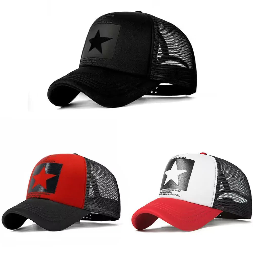 Fashion Mesh Snapback Baseball Cap for Casual Outdoor Comfort