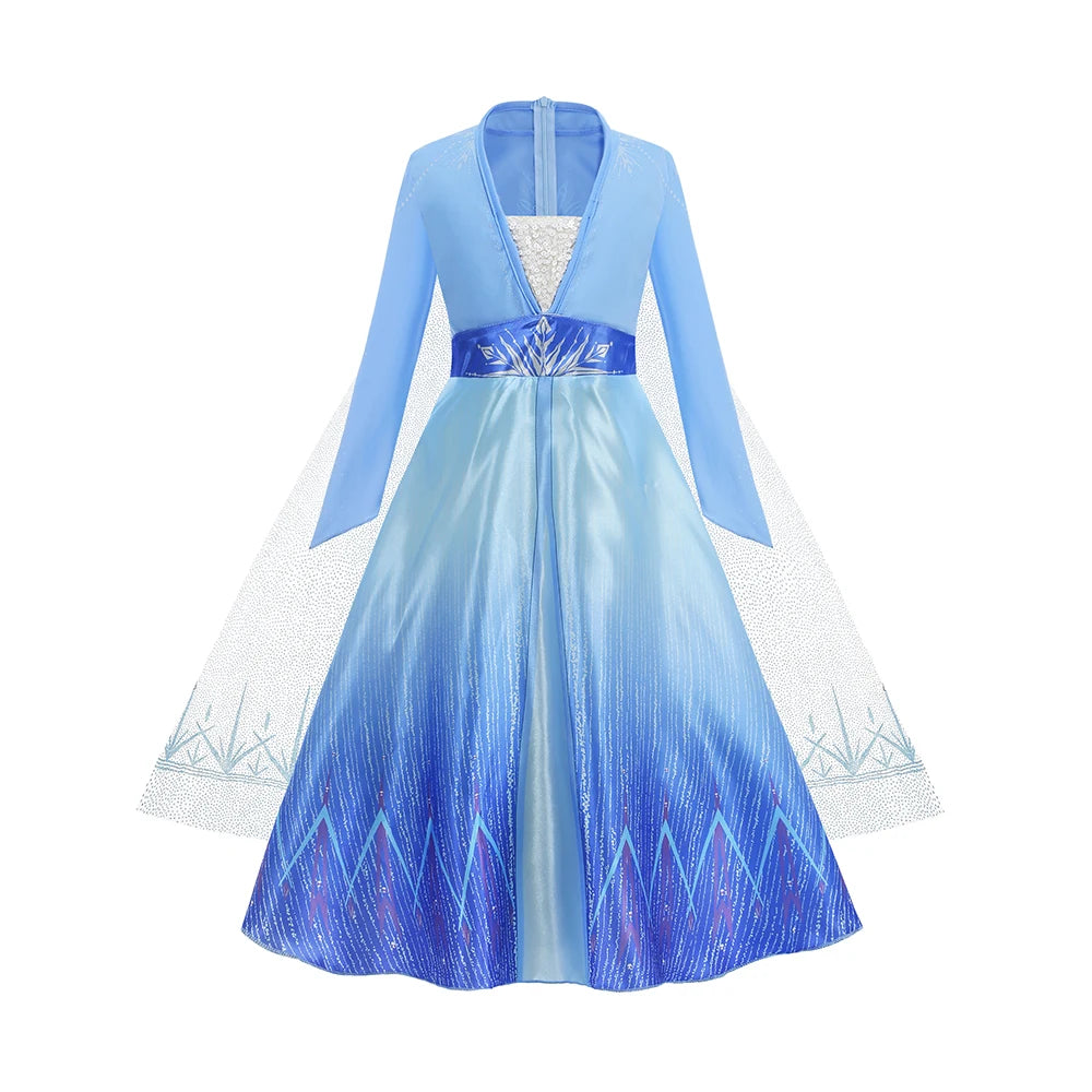Girl Vestidos Costume Kid Dress Halloween Cosplay Children Birthday Carnival Party Dress Up 2-10 Year