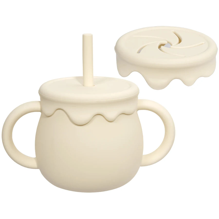 Baby Feeding Cups Portable Drinkware Sippy Cup Solid Food Container Snack Cup Toddlers Learning Cups Newborn supplies