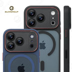 Luxury Magnetic Camera Bumper Protection Case For iPhone 17 16 15 14 18 Pro Max 18P Wireless Charge Shockproof Matte Clear Cover