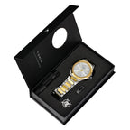 TOMI Luxury Business Men's Watch Gift Box Set High Quality Rose Gold Case Simple and Versatile Quartz Watch Relogio Masculino