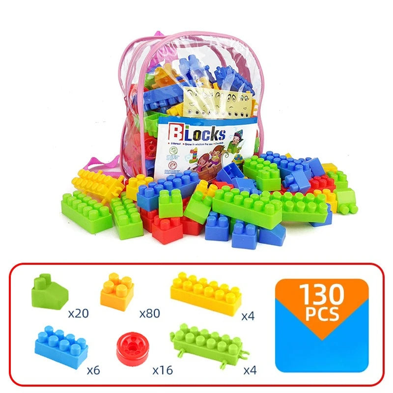 130PCS Large Building Blocks Set – Educational Construction Toy