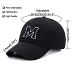 Initial Letter Embroidery Baseball Cap for Casual Sport Style