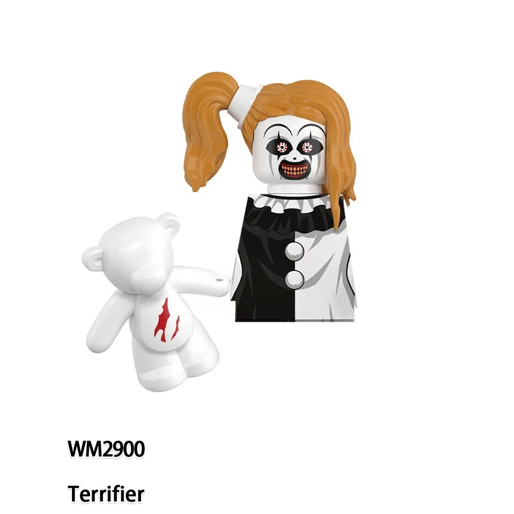 Horror Movie Serie Ash Sally Eerrifier Mini Action Figures Model Building Blocks Thrilling Ghosts Souls Doll Bricks Kit Toy Gift