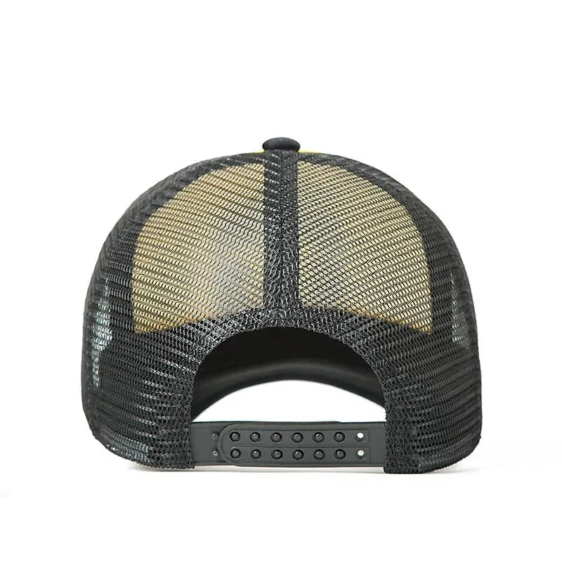 Breathable Mesh Snapback Baseball Cap for Casual Outdoor Style