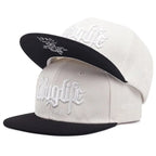 Thug Life Embroidery Snapback Baseball Cap for Streetwear Style