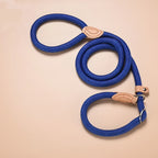 Dog Leash Slip Rope Lead Leash Heavy Duty Braided Rope Adjustable Loop Collar Training Leashes for Medium Large Dogs