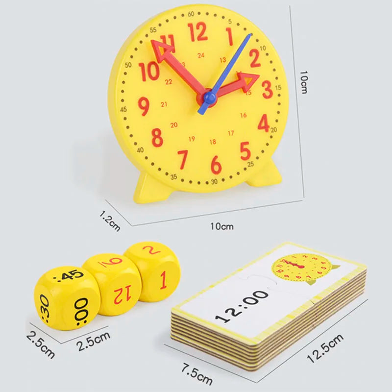 Montessori Learning Clock Educational Puzzle Toy for Preschool Kids