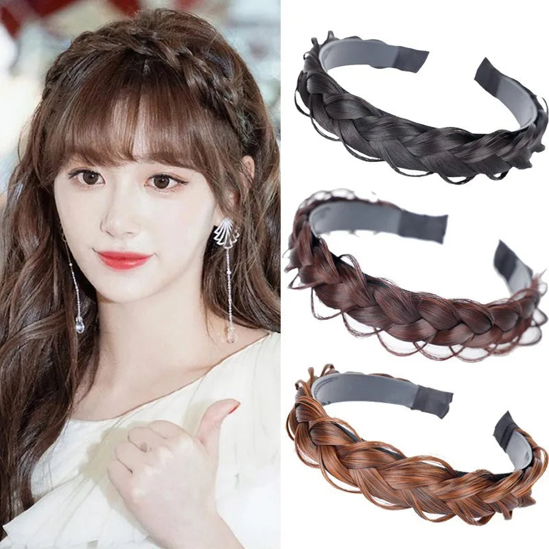 Synthetic Braided Headband for Women