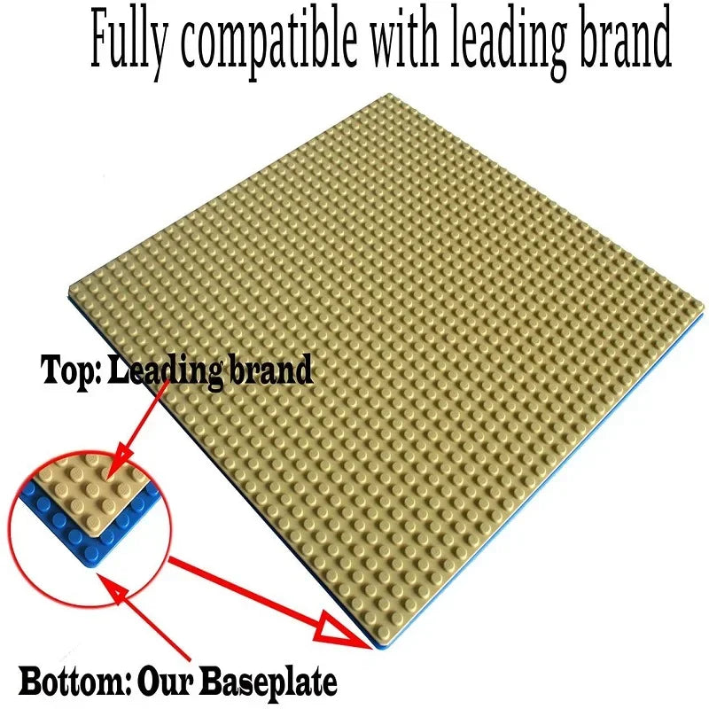 Classic Building Block Baseplate for Creative Construction Toy Sets
