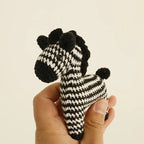 Funny Zebra Crochet Keychain Sheep Animal Bag Charm