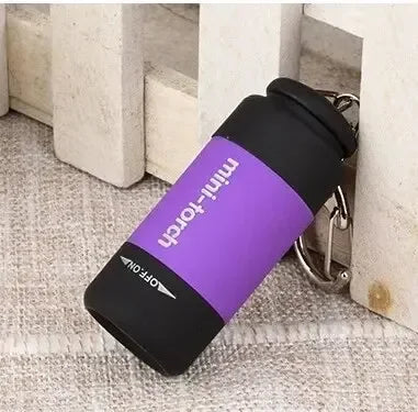 Led micro pocket flashlight portable USB rechargeable keychain flashlight waterproof home Outdoor Hiking Camping flashlight