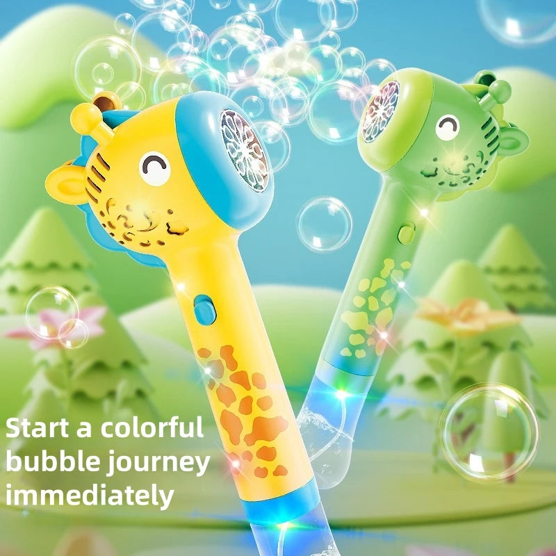 Cartoon Dinosaur & Giraffe Automatic Bubble Blowing Machine
