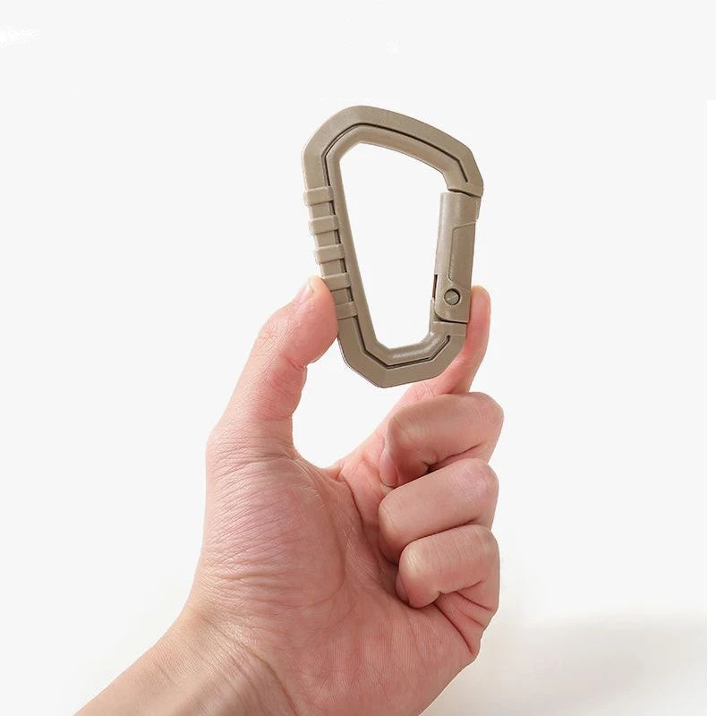 Tactical MOLLE Carabiner Clip EDC Keychain for Camping Gear