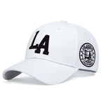 Unisex LA Embroidery Snapback Baseball Cap for Casual Outdoor Style