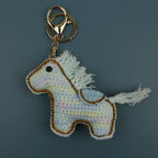 Funny Zebra Crochet Keychain Sheep Animal Bag Charm
