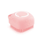 Silicone Dog Bath Massage Gloves Brush Pet Cat Bathroom Cleaning Tool Comb Brush for Dog Can Pour Shampoo Dog Grooming Supplies