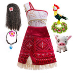 Kids Moana 2 Princess Adventure Costume Dress – Vaiana Outfit