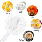 Ultra Fine Nylon Mesh Strainer Spoon for Coffee Tea and Juice Filter