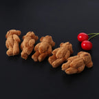 5PCS Plush Stuffed Bear Ornament Lovely Plush for Key Chain Bag Decor Handbag Accessories for Key Ring Girl Gift Women F