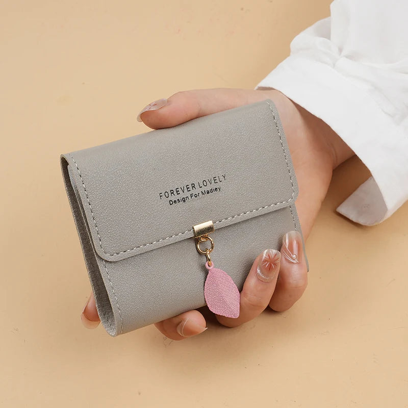 Trifold Clutch Coin Purse, Minimalist Credit Card Holder, Women's Casual Wallet