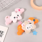 Star Plush Pendant Keychain Bag Charm Cute Doll Hanging Accessory