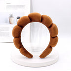 Velvet Sponge Spa Headband for Face Washing & Skincare